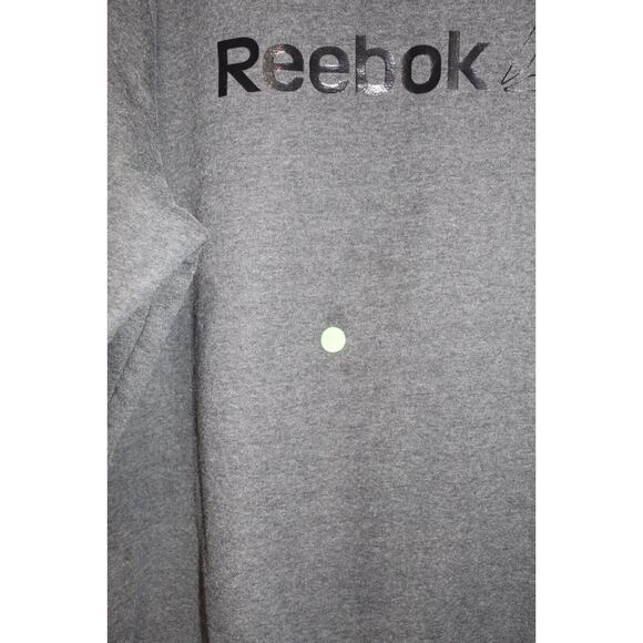 Reebok Men's 3XL Charcoal Gray Sweatshirt Logo Fleece lined Outdoors Camping - Picture 4 of 15